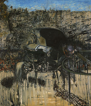 Figure in a landscape, Francis Bacon